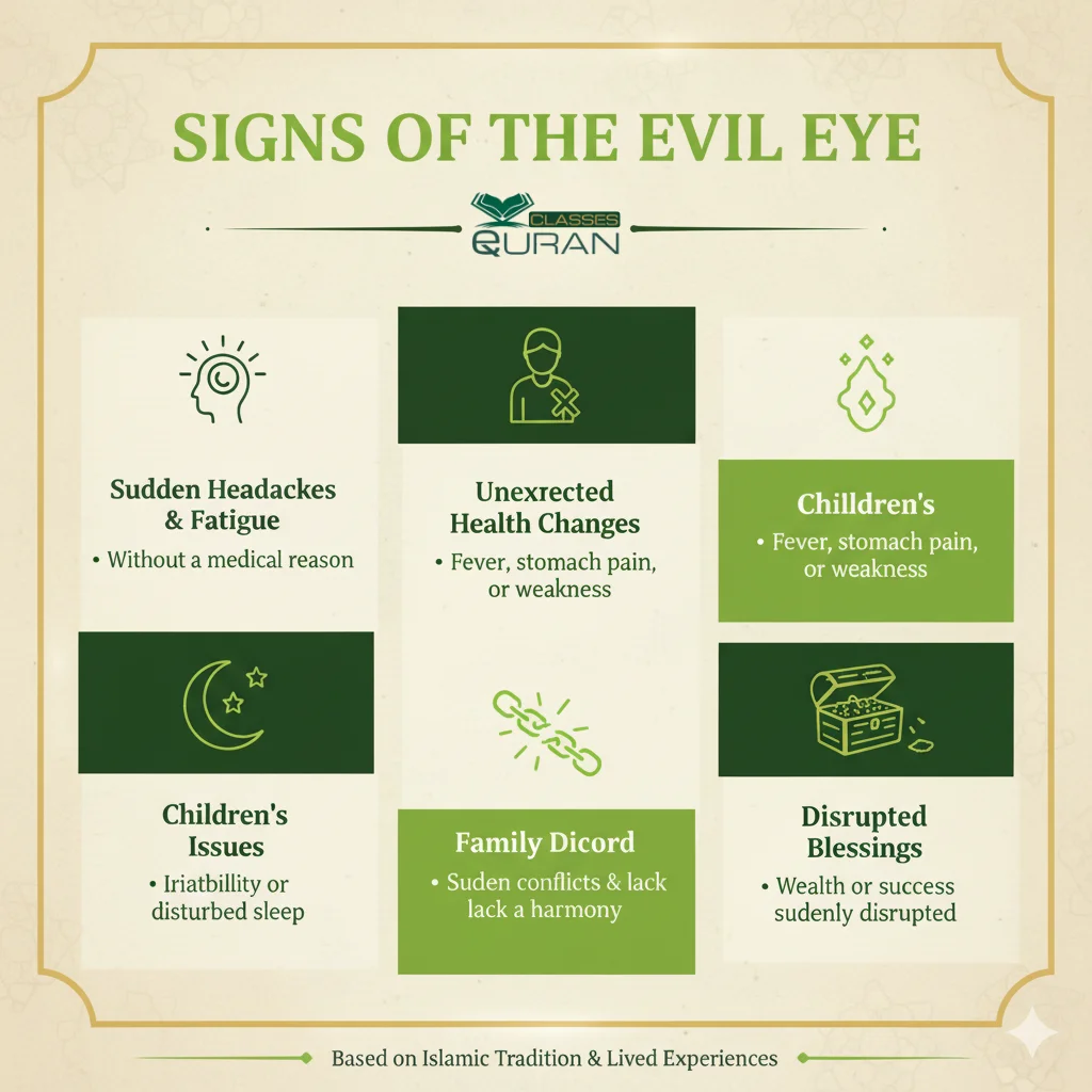 Signs of the evil eye